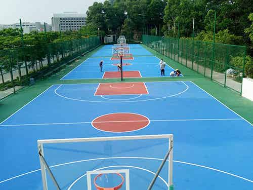 丙烯酸蓝球场地坪厂家