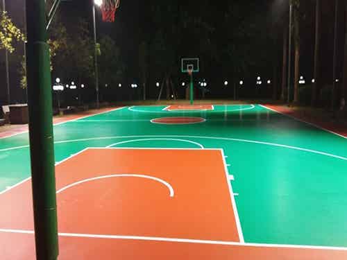 丙烯酸蓝球场地坪制造
